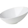 Schaal Melamine schuin wit - 30cm
