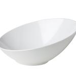 Schaal Melamine schuin wit – 36cm