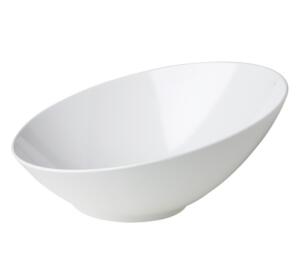 Schaal Melamine schuin wit - 36cm