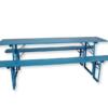 Klaptafel van bankenset blauw