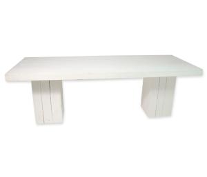 Dinertafel steigerhout wit 180x80cm