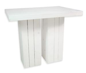 Statafel steigerhout wit 120x80cm