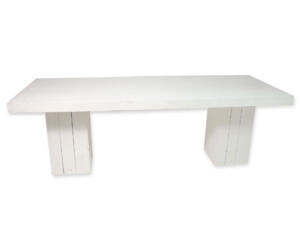 Dinertafel steigerhout wit 240x90cm