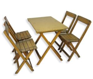 Klaptafel Bistro Parade met 4 stoelen - 'Festival kwaliteit'