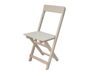 Klapstoel Bistro wit - 'Festival kwaliteit'