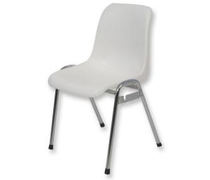 Kuipstoel koppelbaar wit