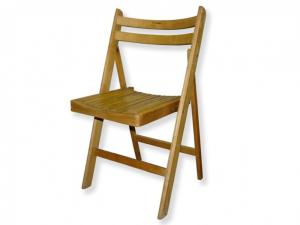 Klapstoel hout met ronde rug - 'Festival kwaliteit'