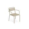 Terrasstoel met armleuning Emu Star - Taupe