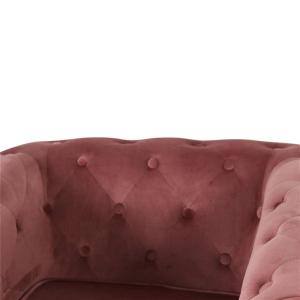 Chesterfield fauteuil Malibu roze