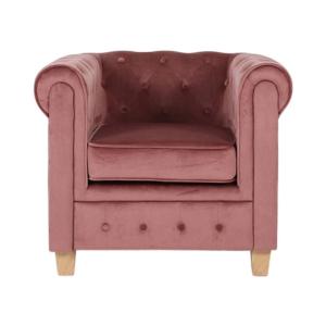 Chesterfield fauteuil Malibu roze