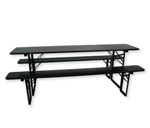 Bankenset zwart  - 'Festival kwaliteit'