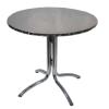 Dinertafel aluminium Ø 80cm