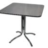 Dinertafel aluminium 80x80cm
