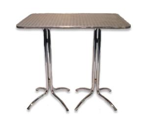 Statafel aluminium 120x80cm