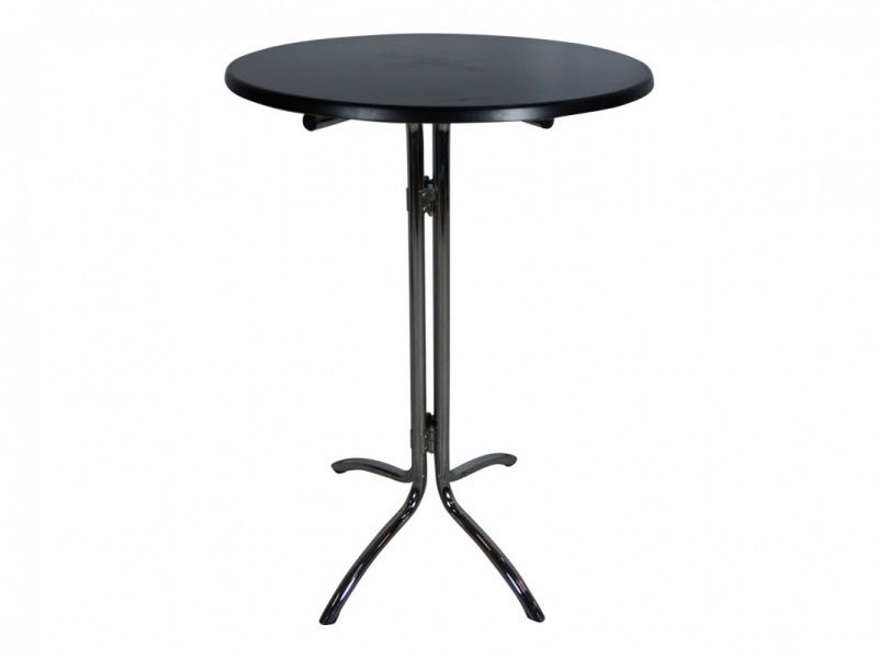 Statafel rond zwart 80cm huren | Arendje Verhuur