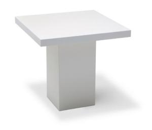 Dinertafel Milano wit - 80x80cm