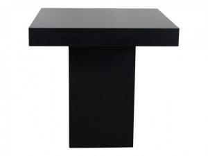 Dinertafel Milano zwart - 80x80cm