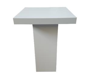 Statafel Milano wit - 80x80cm