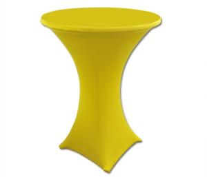 Statafel met rok geel