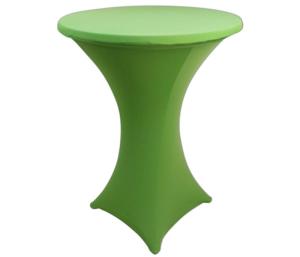 Statafel met rok lichtgroen