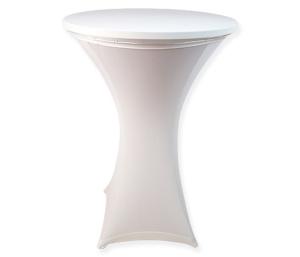 Statafel met rok wit