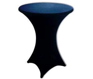 Statafel met rok zwart