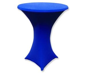 Statafel met rok kobaltblauw