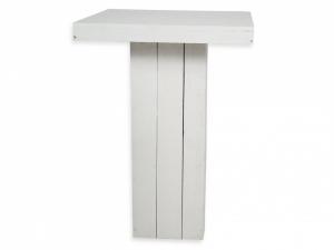 Statafel steigerhout wit 80x80cm