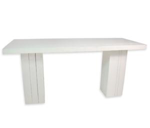 Statafel steigerhout wit 240x100cm