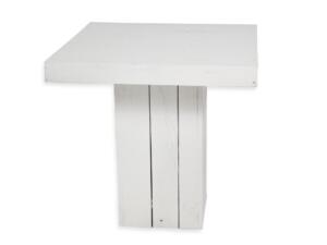 Dinertafel steigerhout wit 80x80cm