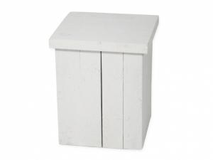 Zuil steigerhout wit - S