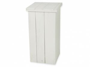 Zuil steigerhout wit - M