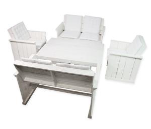 Set steigerhout wit deluxe