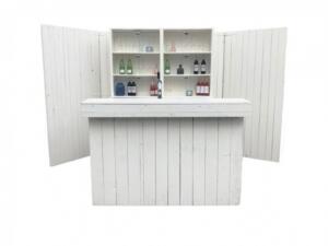 Luxe bar steigerhout wit - 2,2m