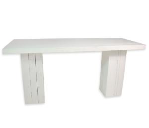 Statafel steigerhout wit 240x90cm