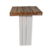 Statafel steigerhout mixed 80x80cm - steigerhouten blad