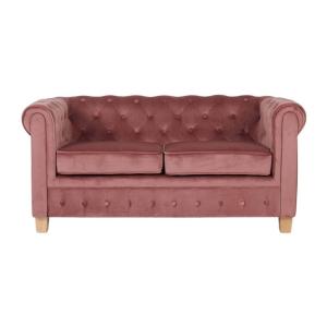 Chesterfield  Bank Malibu Velours - Oud Roze