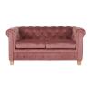 Chesterfield  Bank Malibu Velours - Oud Roze