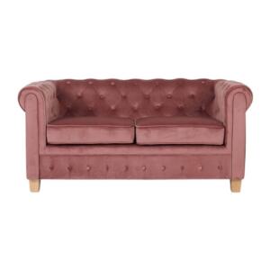 Chesterfield 2-zitsbank Malibu roze