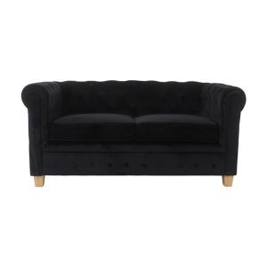 Chesterfield Bank Malibu Velours - Zwart