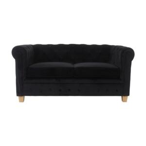 Chesterfield 2-zitsbank Malibu zwart