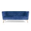 Bank Canape Velours - Blauw