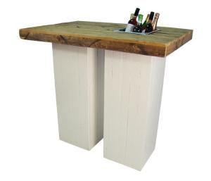 Statafel steigerhout mixed 120x80cm met koelbak