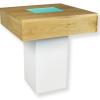 Dinertafel LED's Oak - 70x70cm