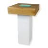 Statafel LED's Oak - 70x70cm