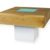 Salontafel LED's Oak - 70x70cm