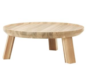 Houten tafelplateau op voetjes