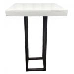 Statafel Industrial White 80x80cm