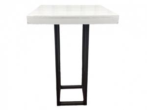 Statafel Industrial White 80x80cm