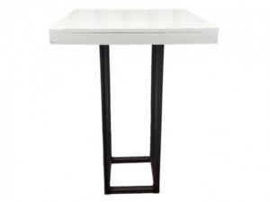 Statafel Industrial White 80x80cm